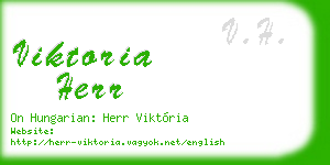 viktoria herr business card